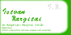 istvan margitai business card